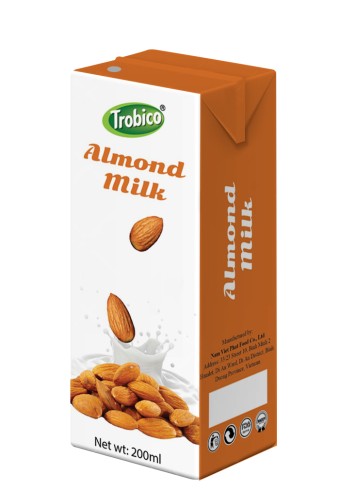 Almond milk 200ml in aseptic pak